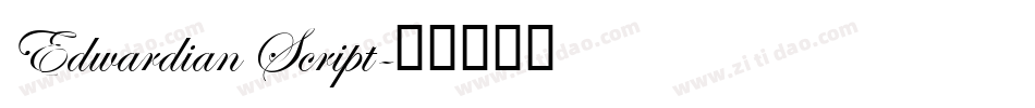 Edwardian Script字体转换